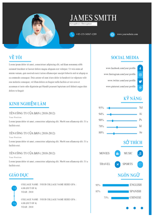 CV Kinh Doanh Google Slide: Sáng Tạo Với Trắng, Vàng và Xanh Dương