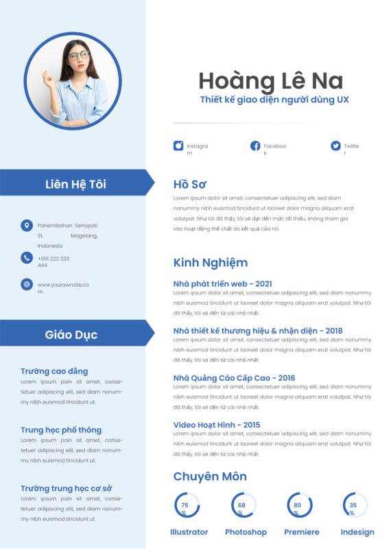 CV Thời Trang Canva: Phong Cách Trắng & Hồng Phấn Đầy Sáng Tạo