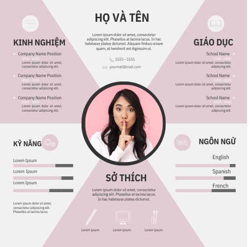 Thời Trang và Mềm Mại: CV Canva Xám Nhạt và Be Nhạt Tối Ưu