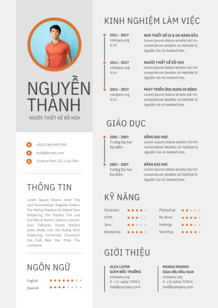 Mẫu Design CV Nổi Bật Canva: Xám Nhạt & Vàng Ánh Nắng