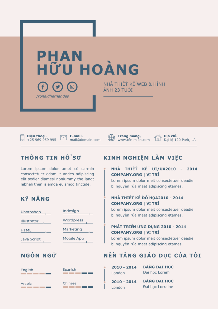 Mẫu CV Quản Lý Đa Năng Google Slide: Kết Hợp Màu Xám Nhạt và Cam, Phát Triển Sự Nghiệp