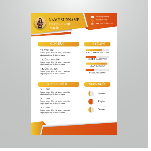 Sáng Tạo CV với Google Slide: Thiết Kế Đơn Giản với Trắng và Xanh Dương