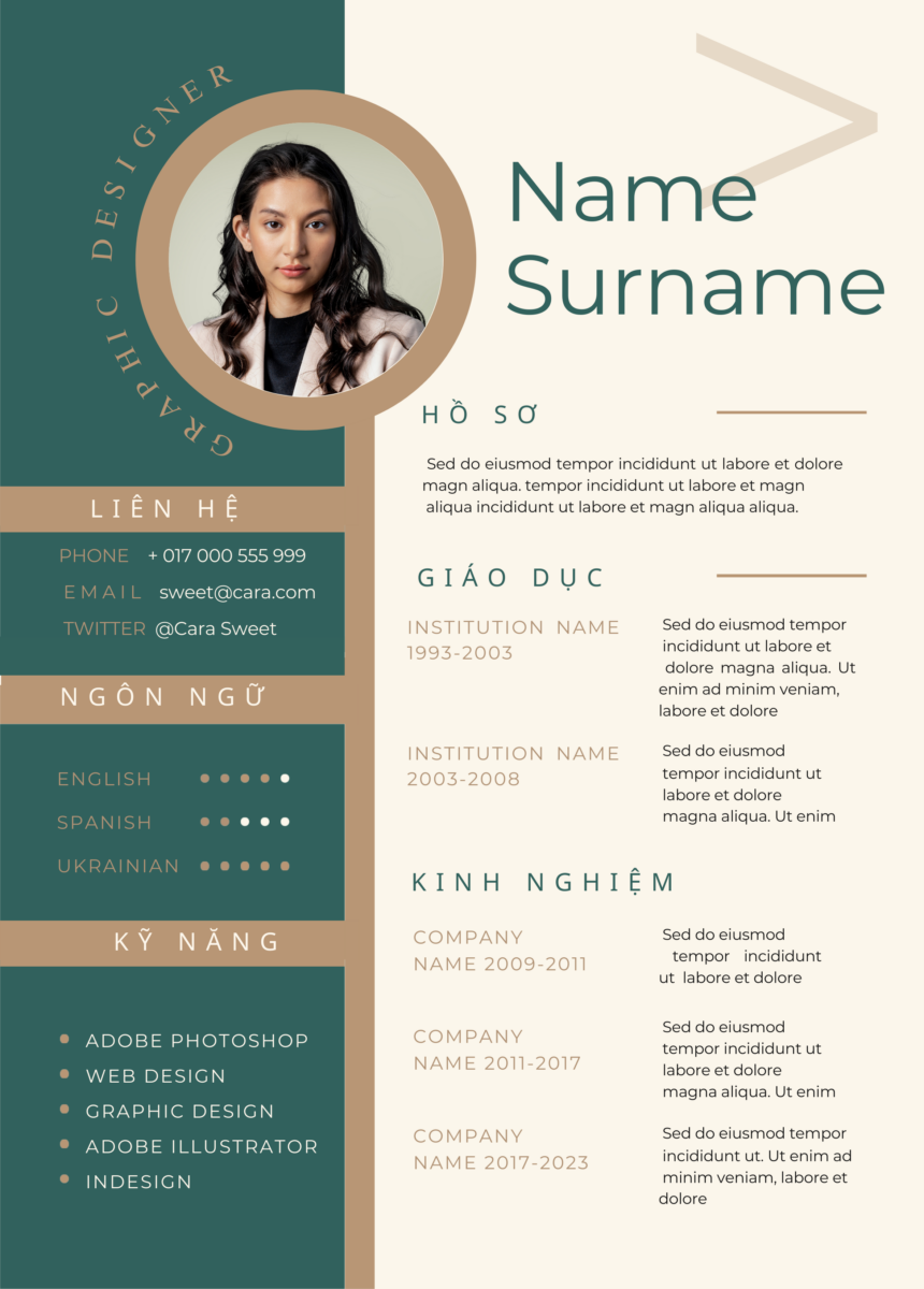 Canva CV Quản Trị Cao Cấp: Sự Trang Nghiêm Từ Trắng Đến Xám