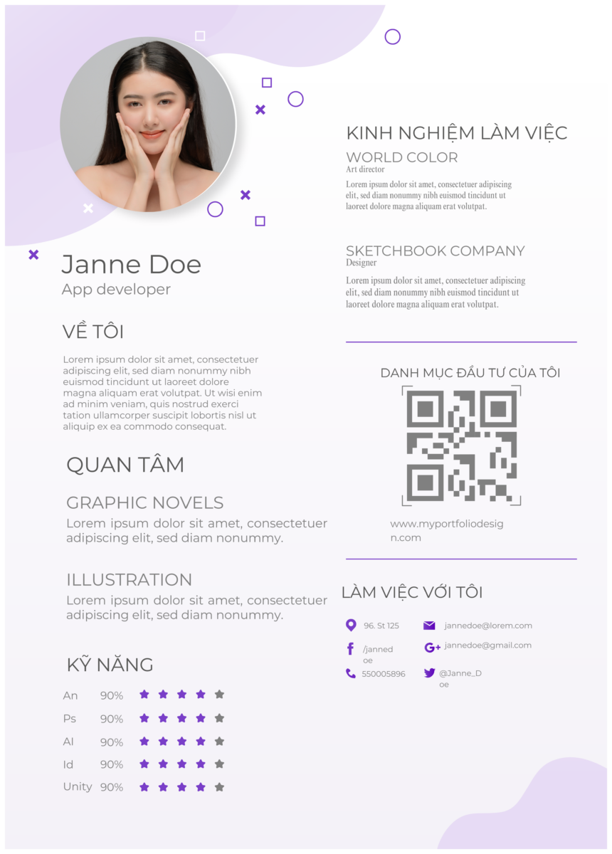 CV Canva Cho Quản Trị: Mẫu Trắng-Vàng Tôn Vinh Quản Lý