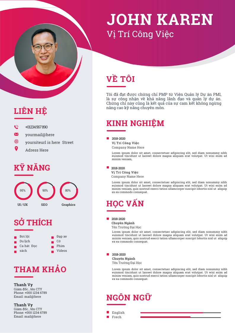 PowerPoint CV Quản Lý: Trắng và Xanh Dương Đậm - Nâng Tầm Quảng Lý