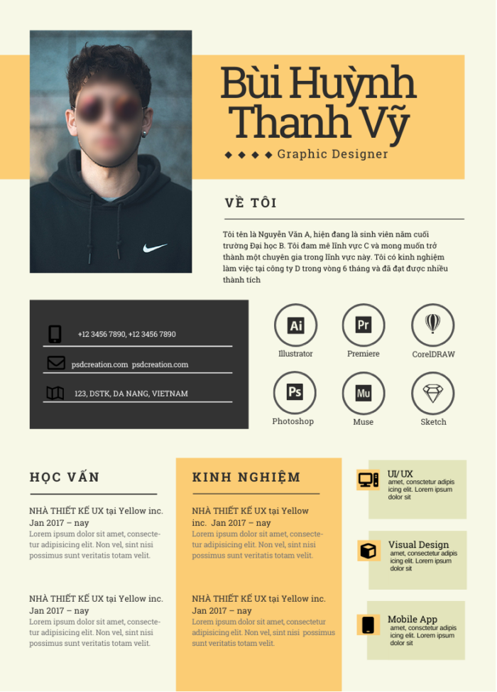 Google Slide CV Nghệ Thuật Trắng và Xanh Dương Nhạt, Khoảng Khắc Sáng Tạo