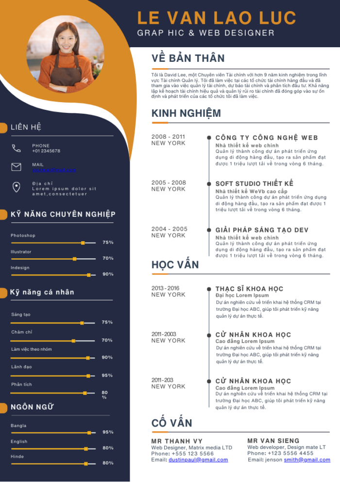 Microsoft PowerPoint CV Marketing: Trắng và Cam - Sự Phù Hợp Tuyệt Đối Cho Ngành Tiếp Thị