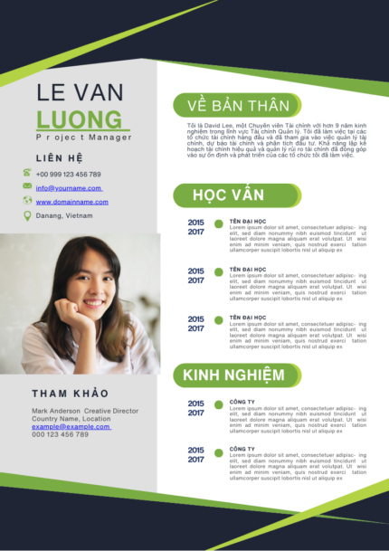 CV Hiện Đại: Xám Nhạt, Xanh Lục và Xanh Đen - Lựa Chọn Cho Ngành Công Nghệ