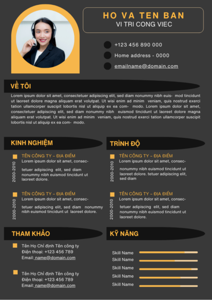 Mẫu Google Slide CV Sáng Tạo Màu Trắng và Xanh Dương, Tới Từ Ngành Quảng Cáo