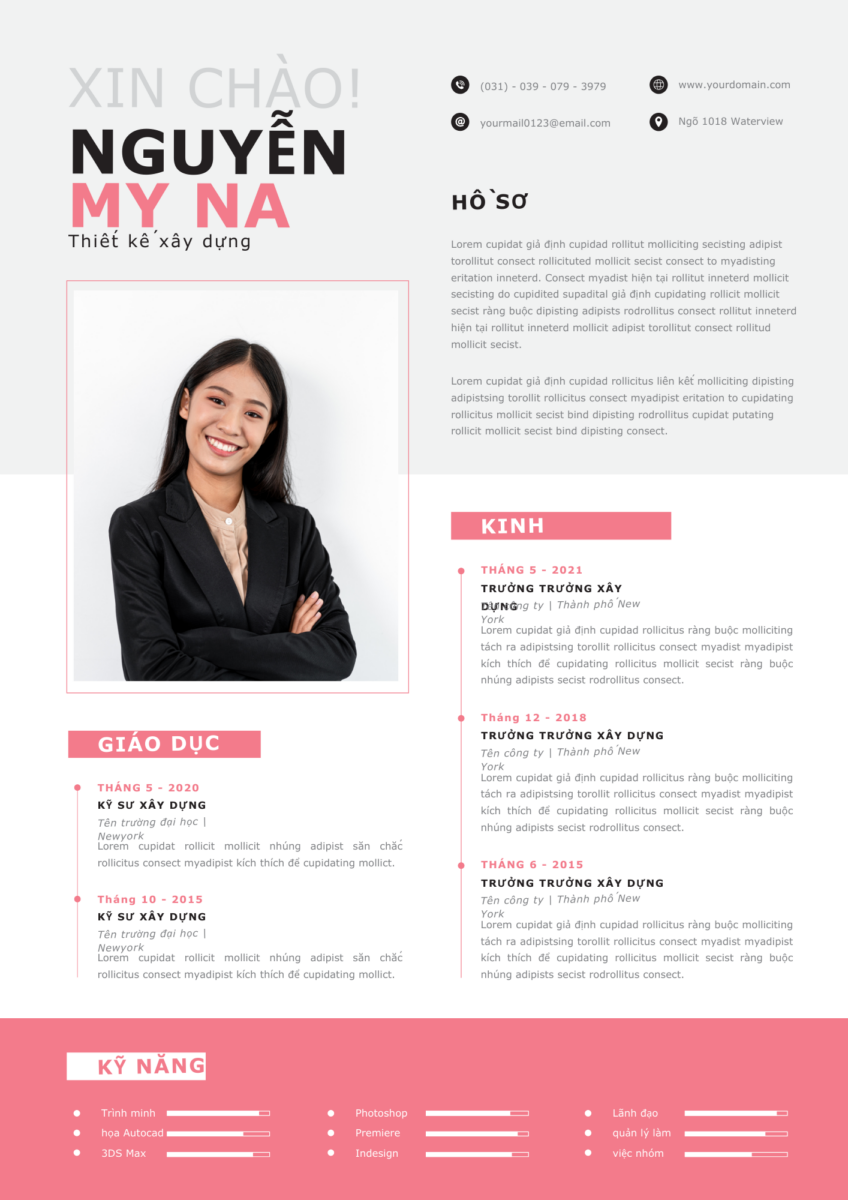 Canva CV Kỹ Thuật Chuyên Nghiệp: Trăng và Xanh Dương Đậm Đầy Đặn