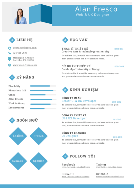 Business Canvas Contrast: CV Xám Đậm-Be-Nhạt Cho Người Đam Mê Kinh Doanh