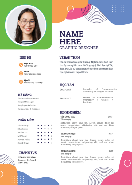 Designer's Blue Print: CV Sáng Tạo Xanh Dương Nhạt Trắng Cho Canva