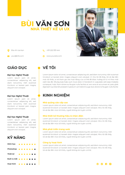 CV Ngân Hàng & Tài Chính Trắng Vàng Canva: Tính Chuyên Nghiệp Đắt Giá