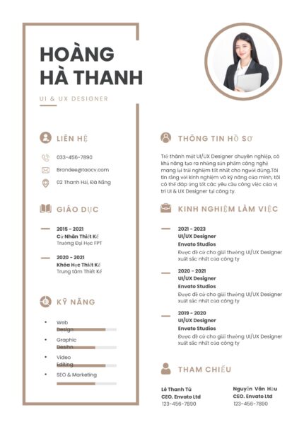 CV Google Slide Hiện Đại Màu Hồng Nhạt - Phong Cách Hiện Đại, Tạo Ấn Tượng Tốt với Nhà Tuyển Dụng