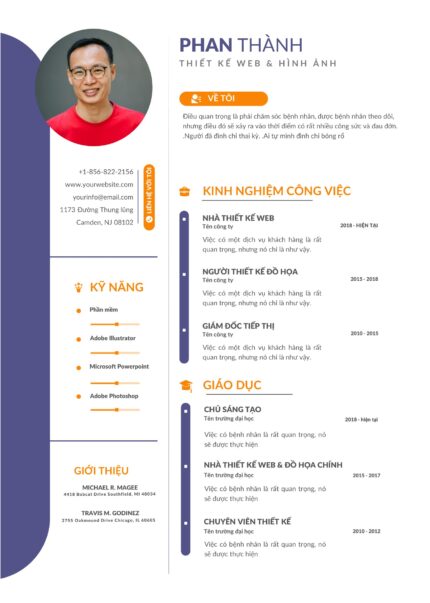 CV Google Slide Sáng Tạo: Trắng, Xám & Cam - Lý Tưởng cho Ngành Truyền Thông & Quảng Cáo