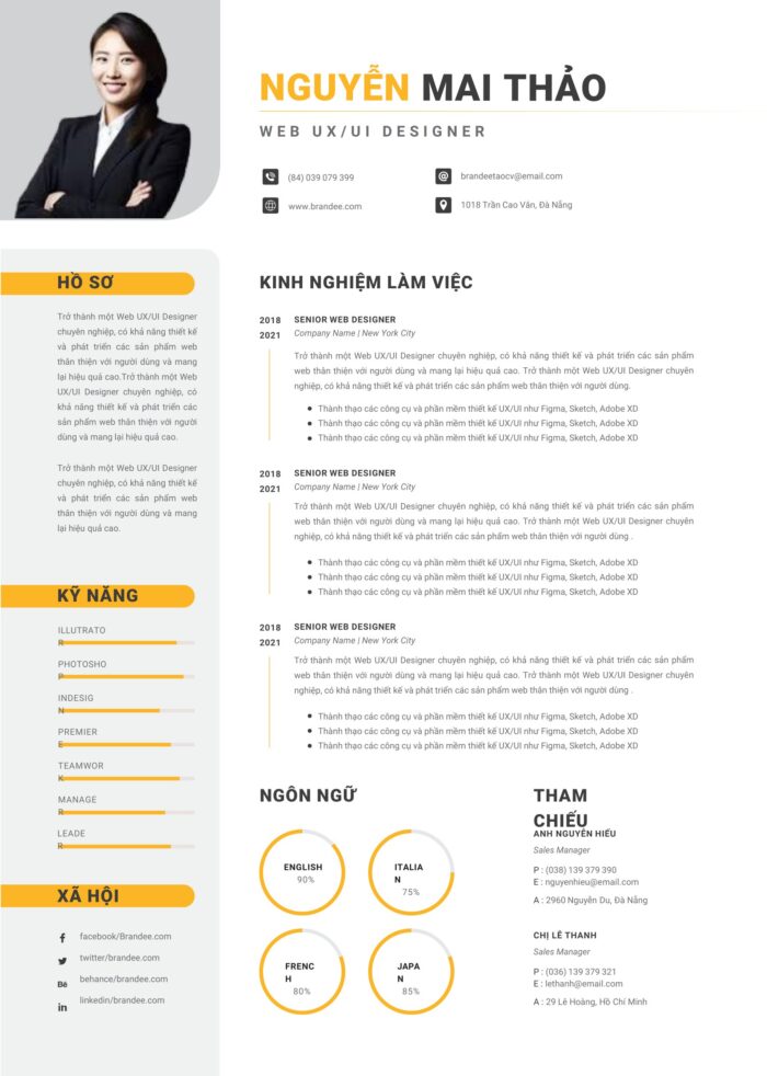 Mẫu CV Minimalist PowerPoint - Sắc Màu Tinh Tế, Phù Hợp Mọi Ngành Từ IT Đến Thiết Kế